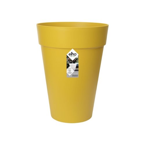 Elho Bloempot Loft Urban rond Hoog 28cm geel - afbeelding 1