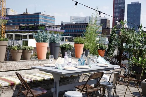 Elho Bloempot Loft Urban rond Hoog 28cm roze - afbeelding 3