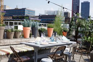 Elho Bloempot Loft Urban rond Hoog 28cm roze - afbeelding 3