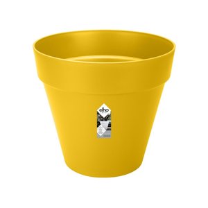 Elho Bloempot Loft Urban rond wielen 50cm geel - afbeelding 1