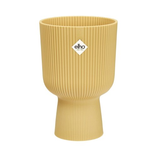 Elho Bloempot Vibes Fold Coupe 14cm geel - afbeelding 1