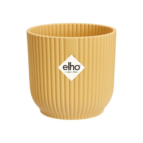 Elho Bloempot Vibes Fold rond Mini 11cm geel - afbeelding 1