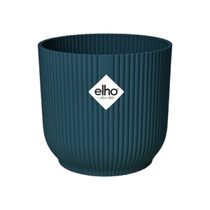 Elho Bloempot Vibes Fold rond wielen 35cm blauw - afbeelding 1