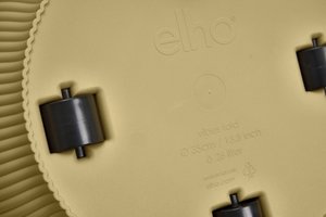 Elho Bloempot Vibes Fold rond wielen 35cm geel - afbeelding 4