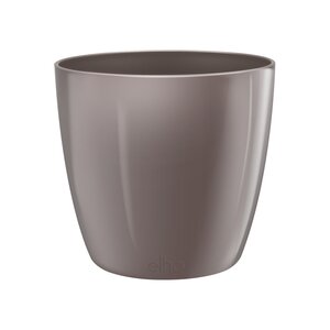 Elho brussels diamond rond 25cm oyster pearl - afbeelding 1