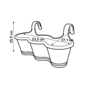 Elho corsica easy hanger trio - afbeelding 4