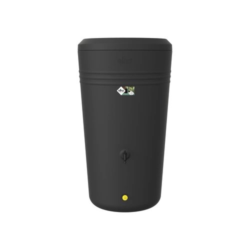 Elho Green Basics regenton met plantenbak zwart - 200 liter - afbeelding 1