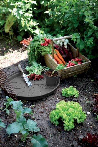 Elho green basics schotel 14cm living black - afbeelding 3