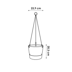 Elho greenville hangschaal 24cm - afbeelding 6