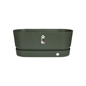 Elho greenville terrace trough 60cm wheels - afbeelding 1