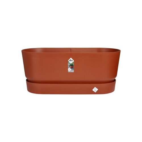 Elho greenville terrace trough 60cm wheels - afbeelding 1