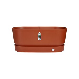 Elho greenville terrace trough 60cm wheels - afbeelding 1