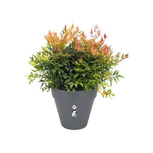 Elho loft urban rond wielen 40cm antraciet - afbeelding 2