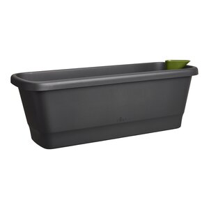 Elho noa balkonbak m living black - afbeelding 1