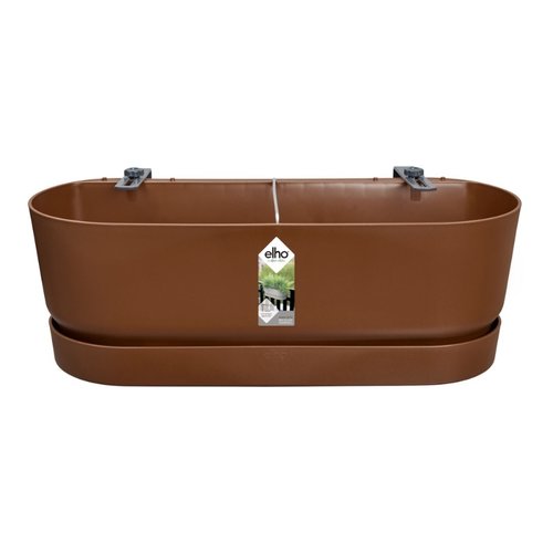 Elho Plantenbak Greenville Easy Balcony 52cm bruin - afbeelding 1