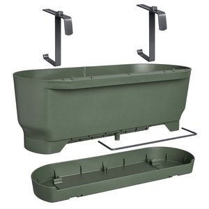 Elho Plantenbak Greenville Easy Balcony 52cm groen - afbeelding 3