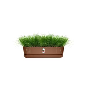 Elho Plantenbak Greenville Trough Long 70cm bruin - afbeelding 2