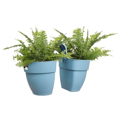 Elho Plantenbak Vibia Campana Flower Twin 21cm blauw - afbeelding 2