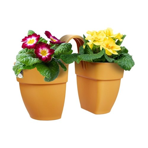 Elho Plantenbak Vibia Campana Flower Twin 21cm geel - afbeelding 2