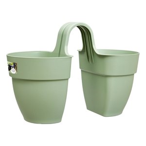 Elho Plantenbak Vibia Campana Flower Twin 21cm groen - afbeelding 1