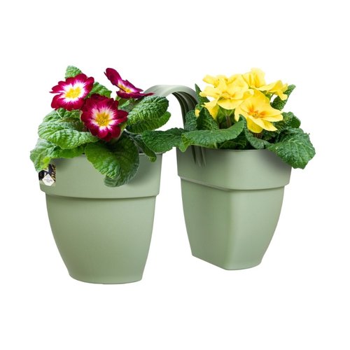 Elho Plantenbak Vibia Campana Flower Twin 21cm groen - afbeelding 3