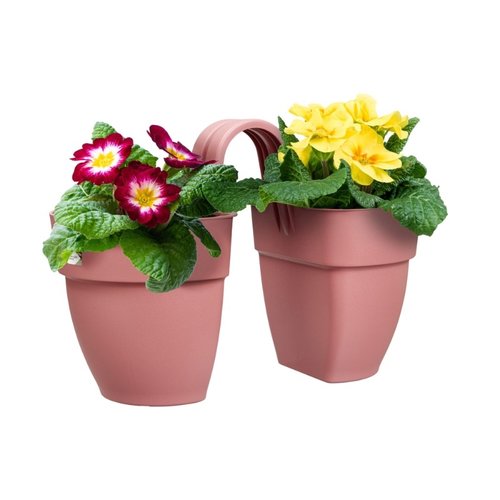 Elho Plantenbak Vibia Campana Flower Twin 21cm roze - afbeelding 2