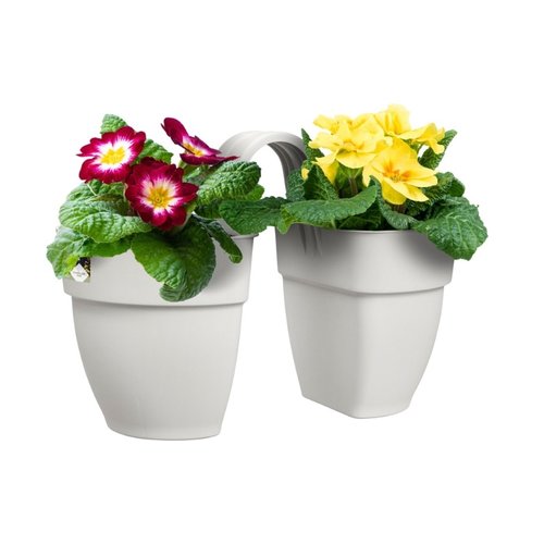 Elho Plantenbak Vibia Campana Flower Twin 21cm wit - afbeelding 2