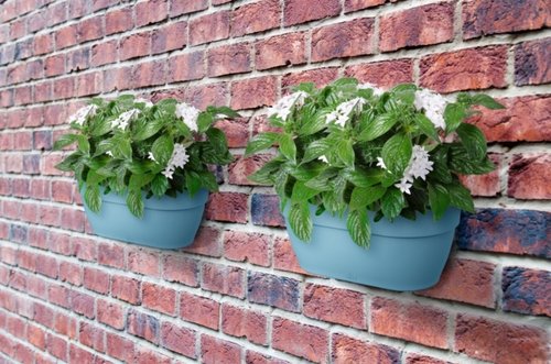 Elho Plantenbak Vibia Campana Wall Basket 35cm blauw - afbeelding 5