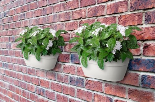 Elho Plantenbak Vibia Campana Wall Basket 35cm wit - afbeelding 5