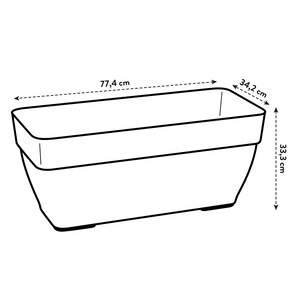 Elho vibia campana terrace trough 80 - afbeelding 5