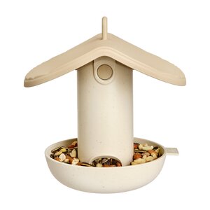 Elho Vogelvoederhuis Cosy - B18xH19cm Beige - afbeelding 1