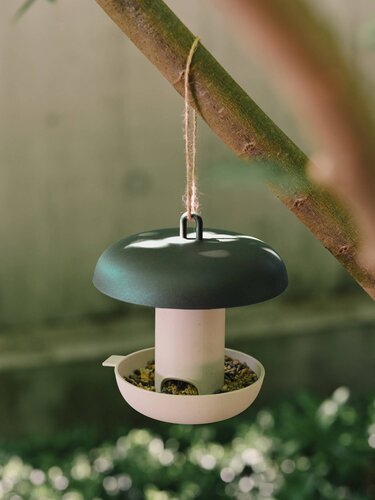 Elho Vogelvoederhuis Essential - B18xH22cm Groen - afbeelding 2