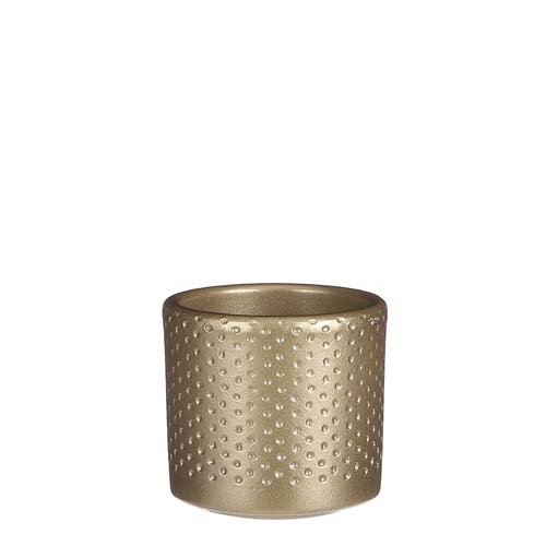 Era pot rond goud relief - h7xd7cm