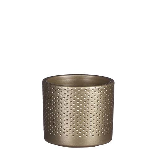 Era pot rond goud relief - h9xd10cm