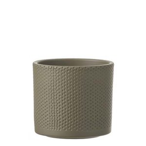 Era pot rond groen relief - h12,5xd13,5cm