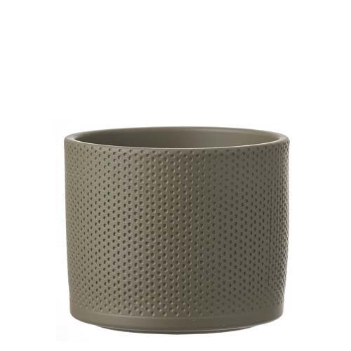 Era pot rond groen relief - h13xd15cm