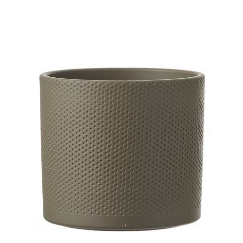 Era pot rond groen relief - h17,5xd19,5cm