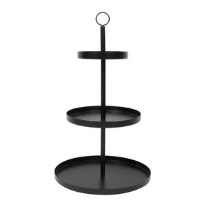 3‑laagse etagère Ø40 x H59 cm zwart