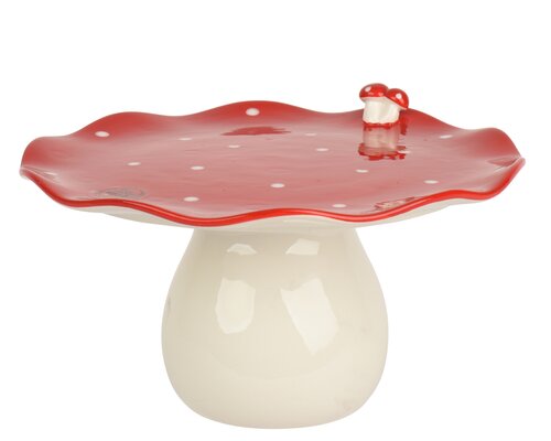 Etagere dolomiet - B24,5xH14cm Rood/wit - afbeelding 1
