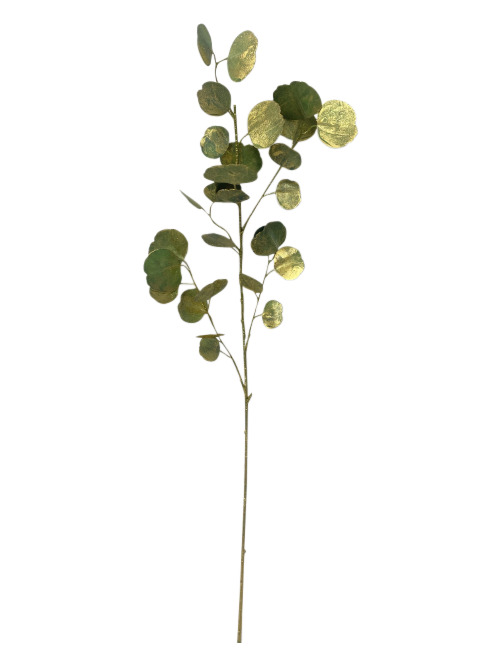 Eucalyptus H 86 cm metallic groen/goud