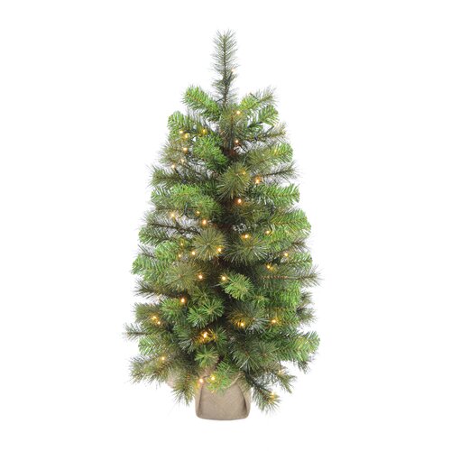 Evergreen Everest tafel kunstkerstboom LED - H 90 cm