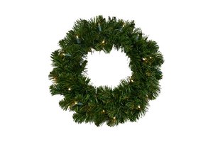 Evergreen Colorado spruce LED Krans - H 40 x D 40 cm
