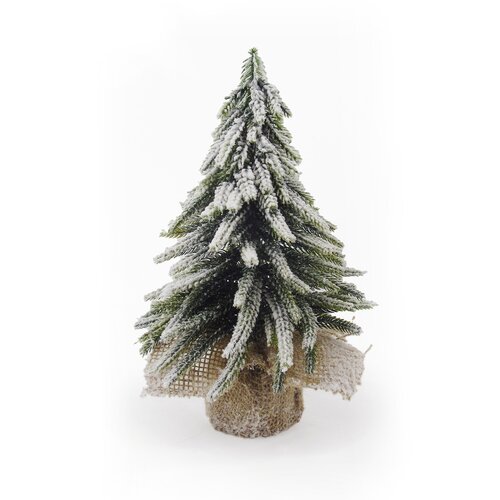 Evergreen Deco kerstboom sneeuwfinish - H 27 cm