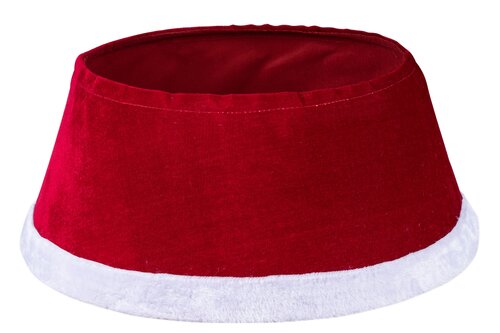 Evergreen Kerstboomhuls kerstman - D56xH25cm Rood/wit
