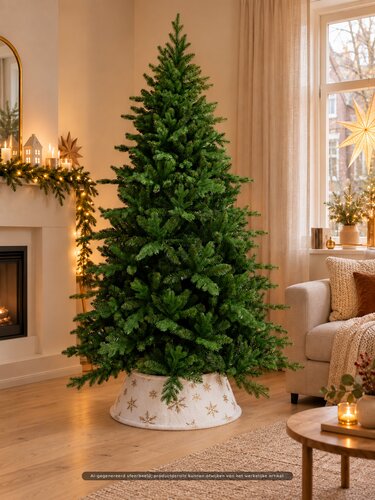 Evergreen Kerstboomhuls sneeuwvlok - D56xH25cm Wit