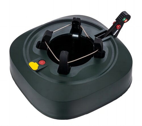 Evergreen Kerstboomstandaard kunststof (ABS) met spanner 32 x 32 x 9,5 cm groen