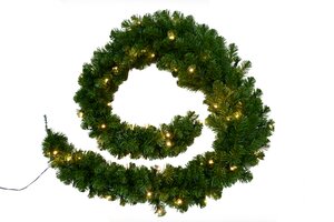 Evergreen Kunstguirlande Colorado spruce - incl 100 lampjes - L 270 x D 30 cm
