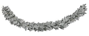 Evergreen Kunstguirlande Janga besneeuwd - incl 100 lampjes - L 270 x D 25 cm - afbeelding 1