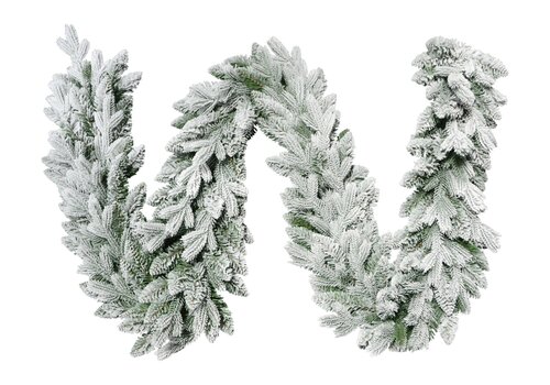 Evergreen Kunstguirlande Janga besneeuwd - L 270 x D 25 cm