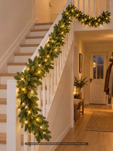 Evergreen Kunstguirlande Makalu - incl 80 lampjes - L 270 cm - afbeelding 2
